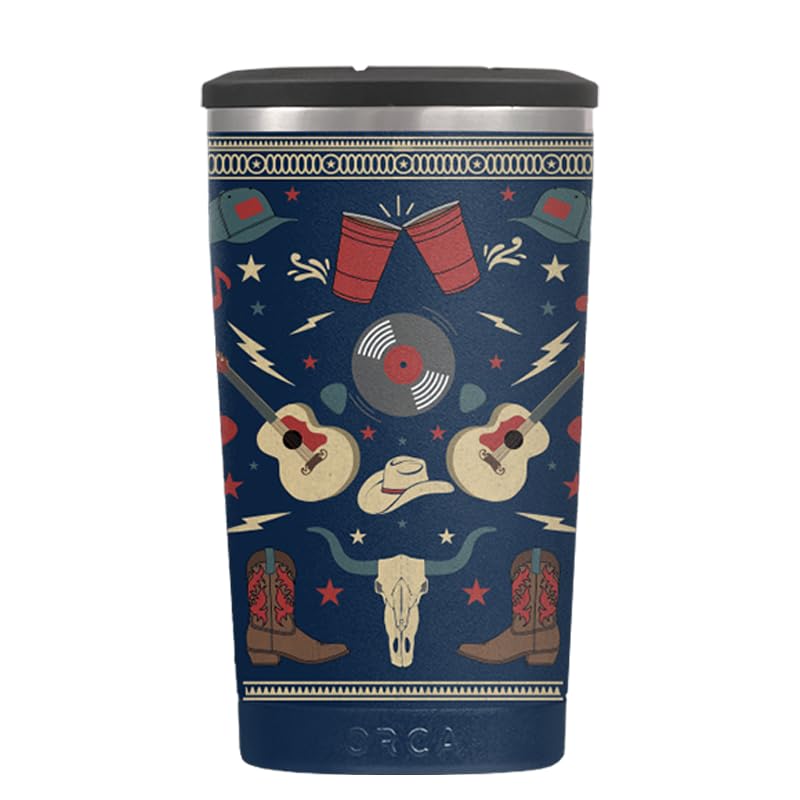 ORCAKeep It Cool | Stainless Steel, Temperature Insulated Tumbler for Your Beverage, Cooler Holds Both 12oz & 16oz Cans and Slim Bottles — Country Kick
