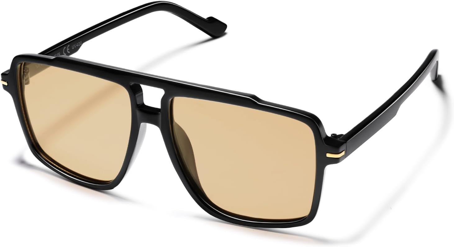 VANLINKER Polarized Trendy Oversized Aviator Sunglasses for Women Men 2025 Retro Shades VL9853 - Image 2