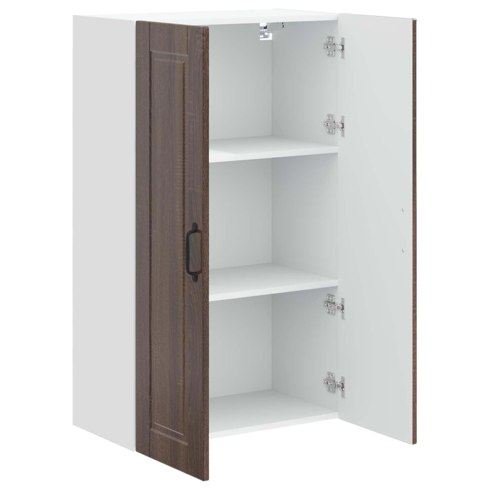 Armadio da parete Porto, 60 x 31 x 100 cm, in legno marrone effetto rovere