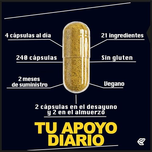 Miniatura 5 de Italian Elite Testo Extreme 240 Cápsulas Maca 8000mg. Potenciador Estimulante Natural De La Testosterona Con Tribulus, Fenogreco, Zinc, Arginina, Ashwagandha, Vitaminas Y Minerales