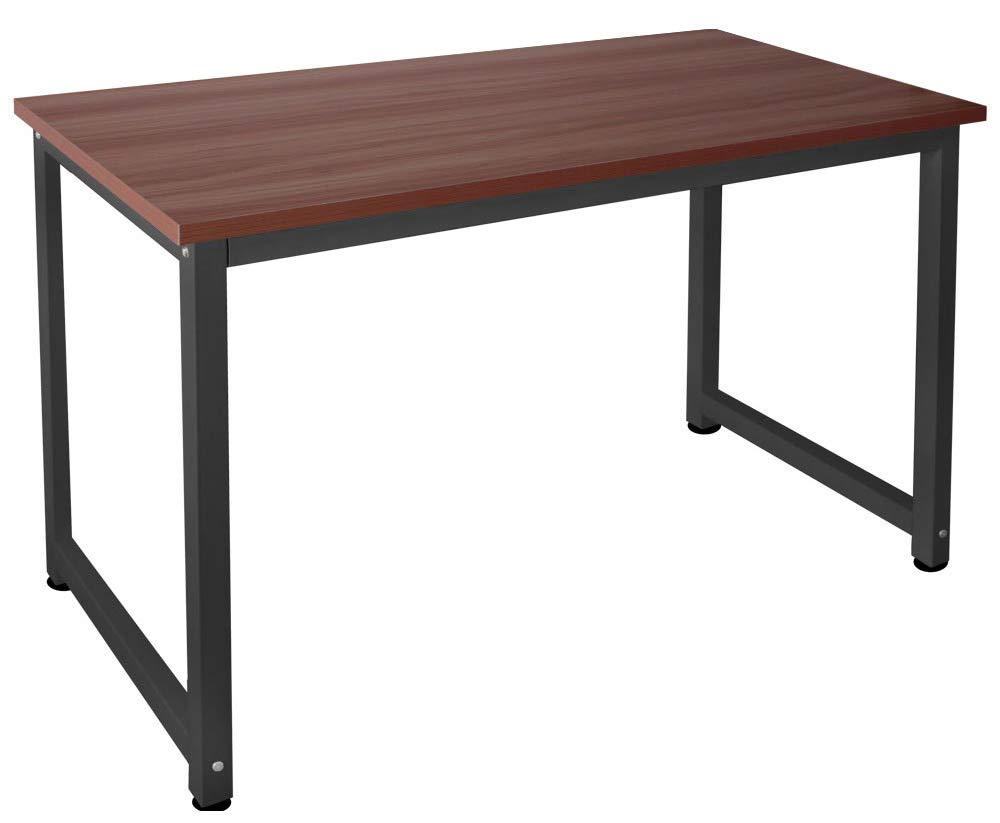 Table PC informatique 120x60 cm Kingpower grand bureau couleur bois érable