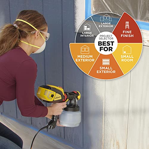 Wagner Spraytech 02419307 FLEXiO 595 Handheld HVLP Paint Sprayer, Sprays Unthinned Latex, Includes Two Nozzles - iSpray & Detail Finish Nozzle, Complete Adjustability, Lightweight Design by Wagner - Image 2