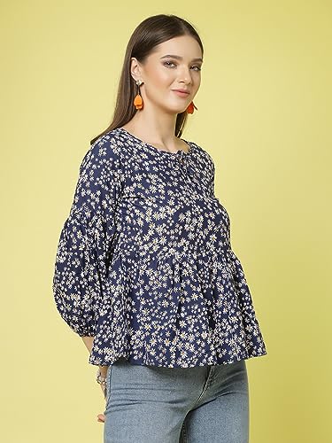 Image of OOMPH! Women's Floral Relaxed Fit Tunic Shirt