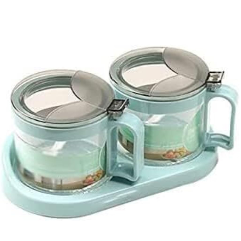 Botes para Condimentos, Juego De Tarros para Condimentos, Botella De Especias, Tarros De Plástico para Condimentos, para Cocina Y Hogar Especias para Condimentos(2 Pieces)