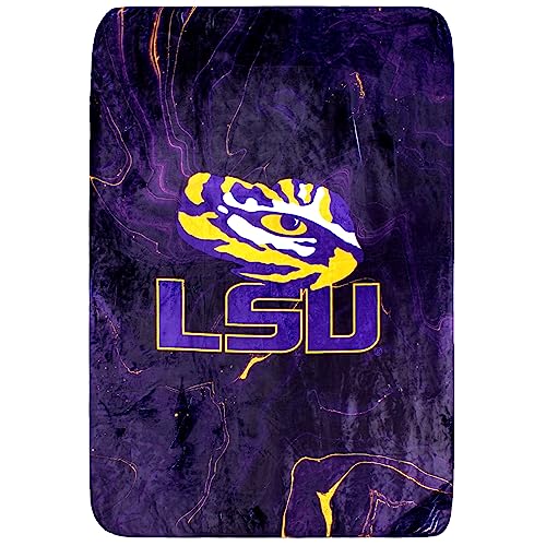 College Covers Everything Comfy LSU Tigers Color Swept Soft Throw Blanket 30 x 40