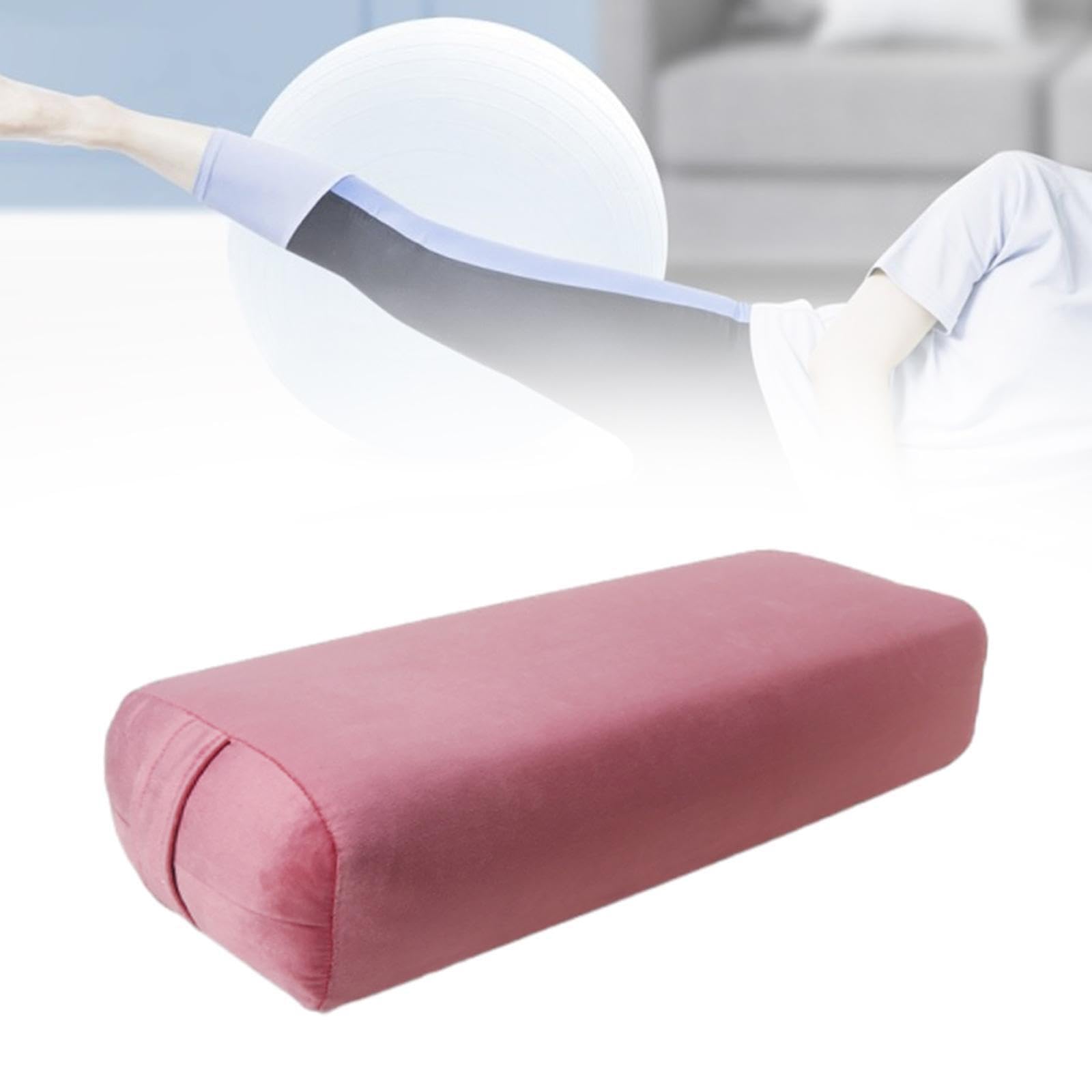 Cómoda Almohada de Yoga con Soporte para práctica de Yoga restaurativa, Funda extraíble y Esponja Suave de Apoyo, cojín de meditación con Esponja, Accesorios para