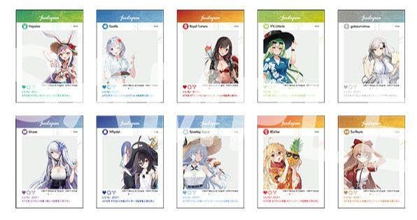 Amazon.co.jp: アズ旅 in 沖縄 SNS風カード 10点 アズールレーン ZUZXW