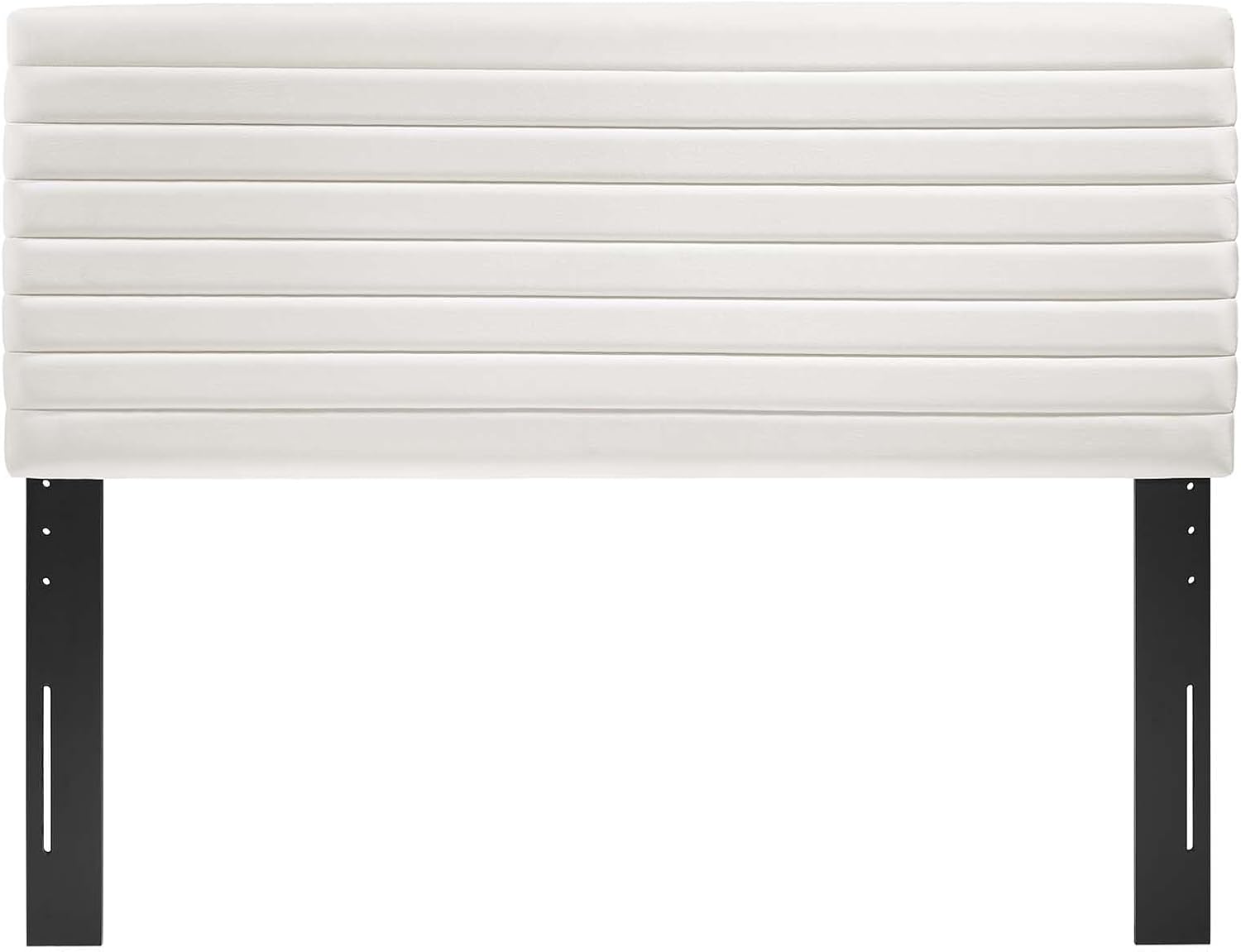 Tranquil Upholstered Wood King/California King Headboard in White