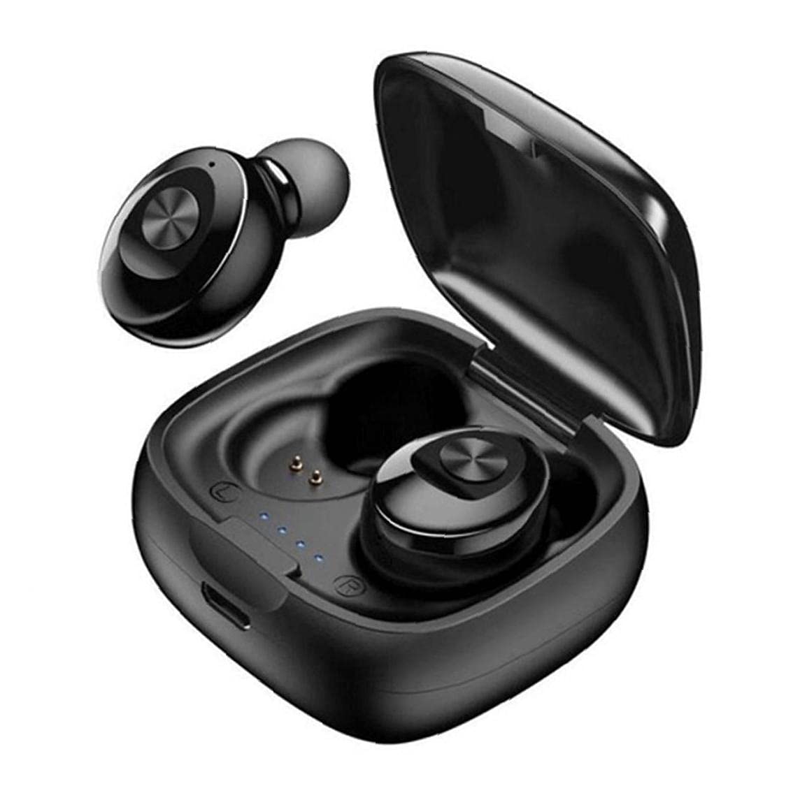 Wireless Earbuds Bluetooth Earphones in Ear Auto Connect Earbuds XG12 Sports Earphone Stereo Sound Earpods with Charging Box Black