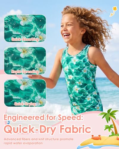 Image of Century Star Girls Tankini Swimsuit UPF 50+ Racerback Bathing Suit for Teen Girls 2 Piece Swimsuit Summer Beach Swimwear