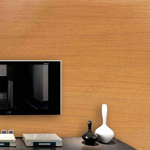 Image of CVANU Self-Adhesive Wood Grain Wallpaper Waterproof PVC Vinyl for Furniture, Door, Wardrobe & Desktop (24x60 Inch, CV10)
