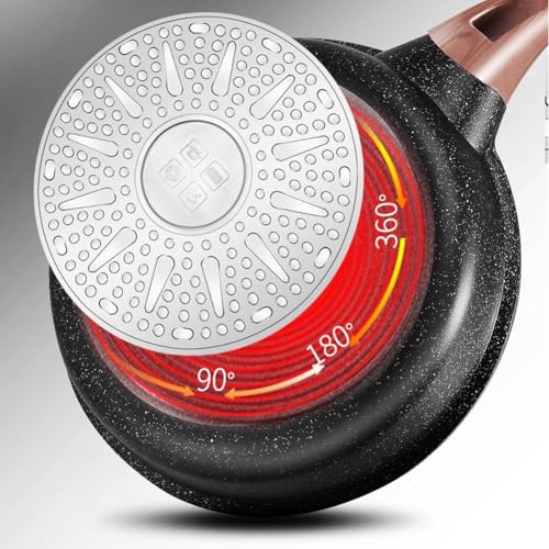 Wok antiadherente redondo 24 cm con mango resistente al calor miniatura 5