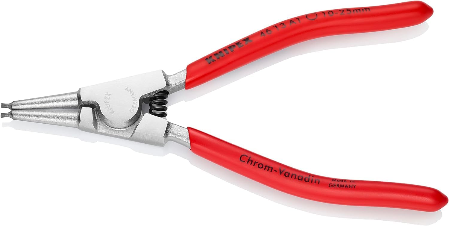 Knipex 46 13 A1 Circlip Pliers, 140 mm Overall, Straight Tip