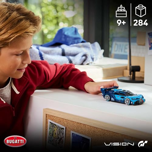 Image of LEGO Speed Champions Bugatti Vision Gran Turismo Hyper Sports Car Model Kit and Building Set 77253