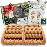 HELDSON® Fußmassageroller Holz - FSC®100% - Fußmassagegerät - Massage Roller für Fußmassage - Foot Massager - Fussmassageroller - Fussmassagegerät - Massagegerät für Füße - Fersensporn