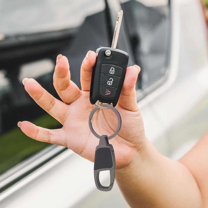 Image of Kraptick Keychain - Unisex Stainless Steel Key Holder for Bike, Car, Scooter & Home Compact Durable Rust-Resistant Keyring for Travel, Office & Daily Use-VV