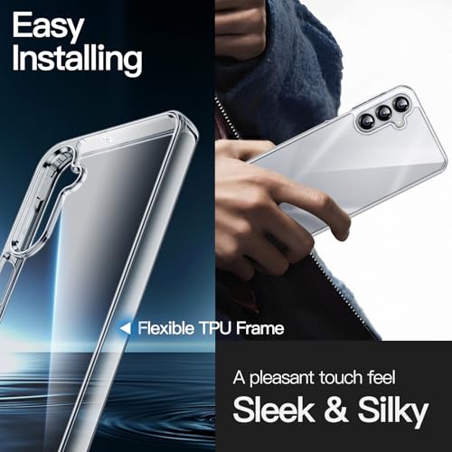 JETech Case for Samsung Galaxy A16 5G / 4G 6.7-Inch, Non-Yellowing Shockproof Bumper Protective Phone Cover, Anti-Scratch Hard PC Back (Clear) JETech Case for Samsung Galaxy A16 5G / 4G 6.7-Inch, Non-Yellowing Shockproof Bumper Protective Phone Cover, Anti-Scratch Hard PC Back (Clear)