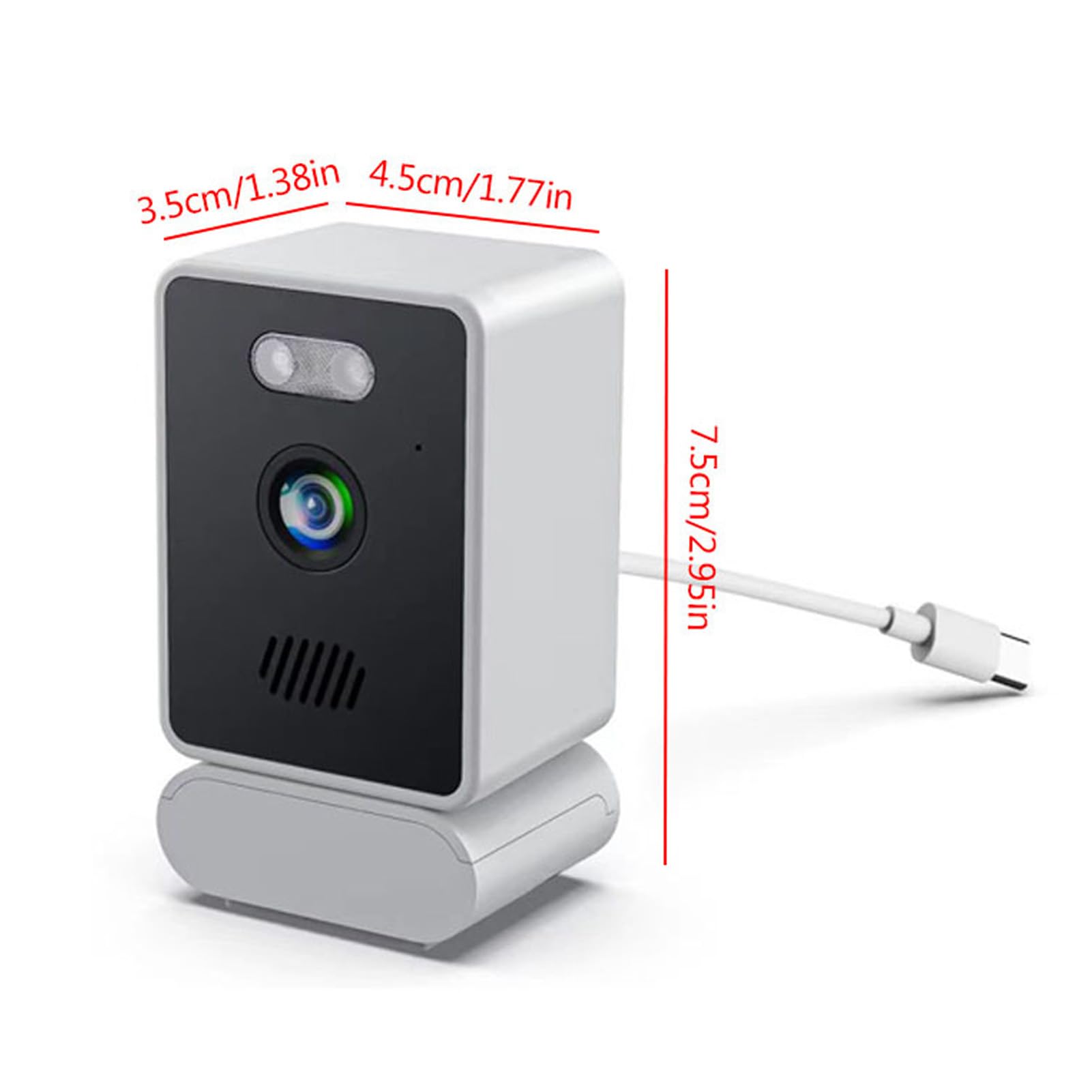 Kamera Okienna, Kamera Wewnętrzna 3 MP 2K 2,4 GHz 5 GHz Wi-Fi dla Bezpieczeństwa w Domu z funkcją Wykrywania Ruchu Wbudowany Mikrofon i Głośnik Nagrywanie 24/7 Łatwa Szybka