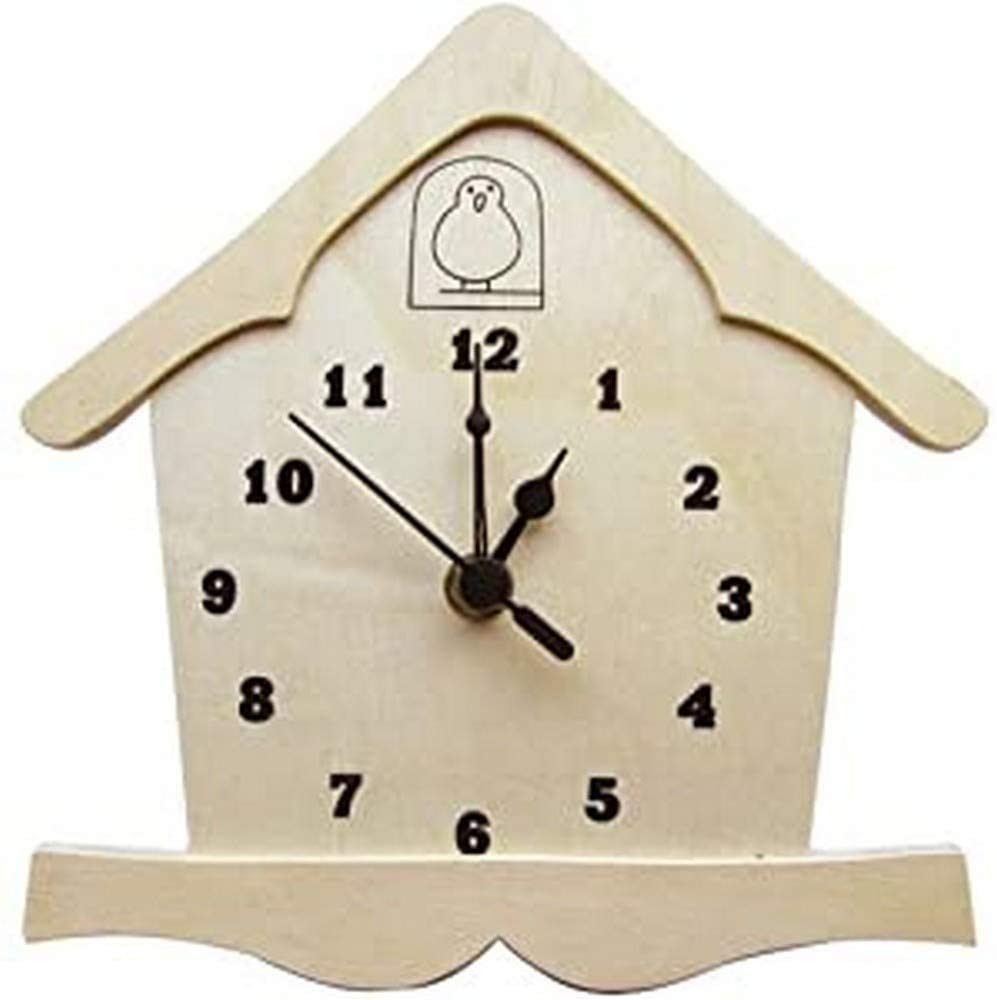 La Fourmi Cookoo Clock Bird House with Movement 20x19,5cm, Beige, standart