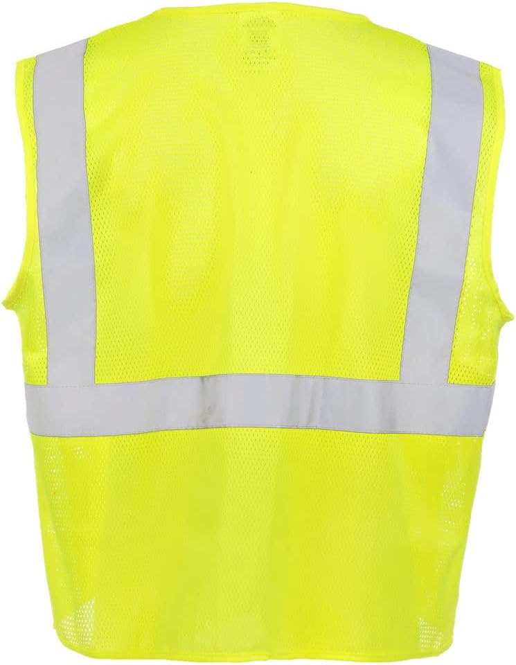 J. J. Keller & Associates, Inc. 3-pk. L/XL Type R Class 2 Safety Vest - High Visibility Lime, SAFEGEAR