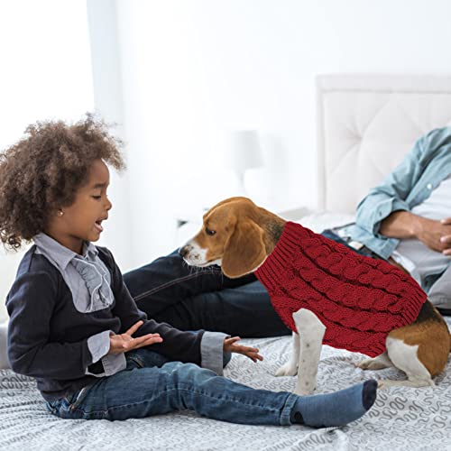 inverno para cães - Camisolas gola alta para cães pequenos | Camisolas para cães tricô patchwork cão