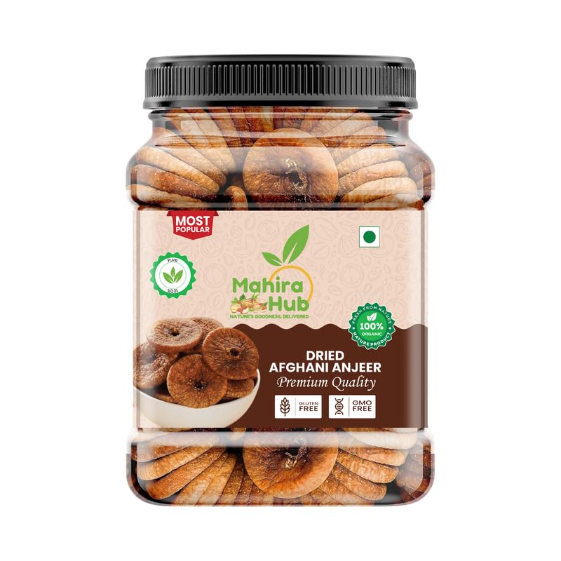 Image of MAHIRA HUB Anjeer /Figs 100g | Afghani Anjeer I Low in Fat | Healthy Snack I Rich Source of Vitamins Dietary Fiber (Pack of 1)