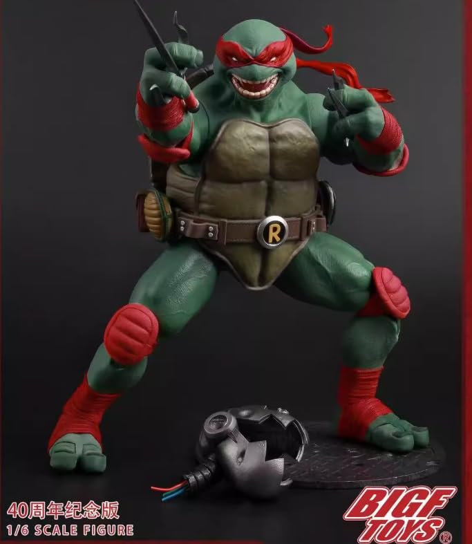 Amazon | BIGTOYS 1/6 忍者亀シリーズ ラファエロ 40周年記念版 可動