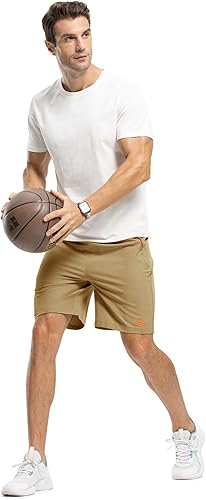 Miniatura 6 de TBMPOY Pantalones cortos de senderismo para hombre de 7 pulgadas, de secado rápido, atléticos, gimnasio, deportes al aire libre, entrenamiento,