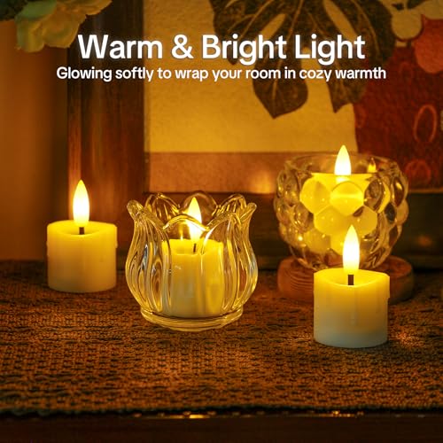 Bougies LED sans flamme avec télécommande et minuterie