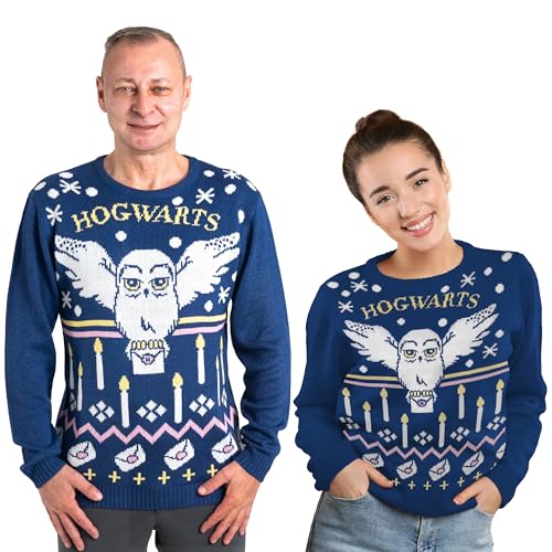 United Labels Harry Potter Hedwig - Jersey navideño para hombre y...