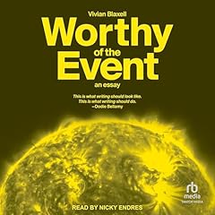 Worthy of the Event Audiolibro Por Vivian Blaxell arte de portada