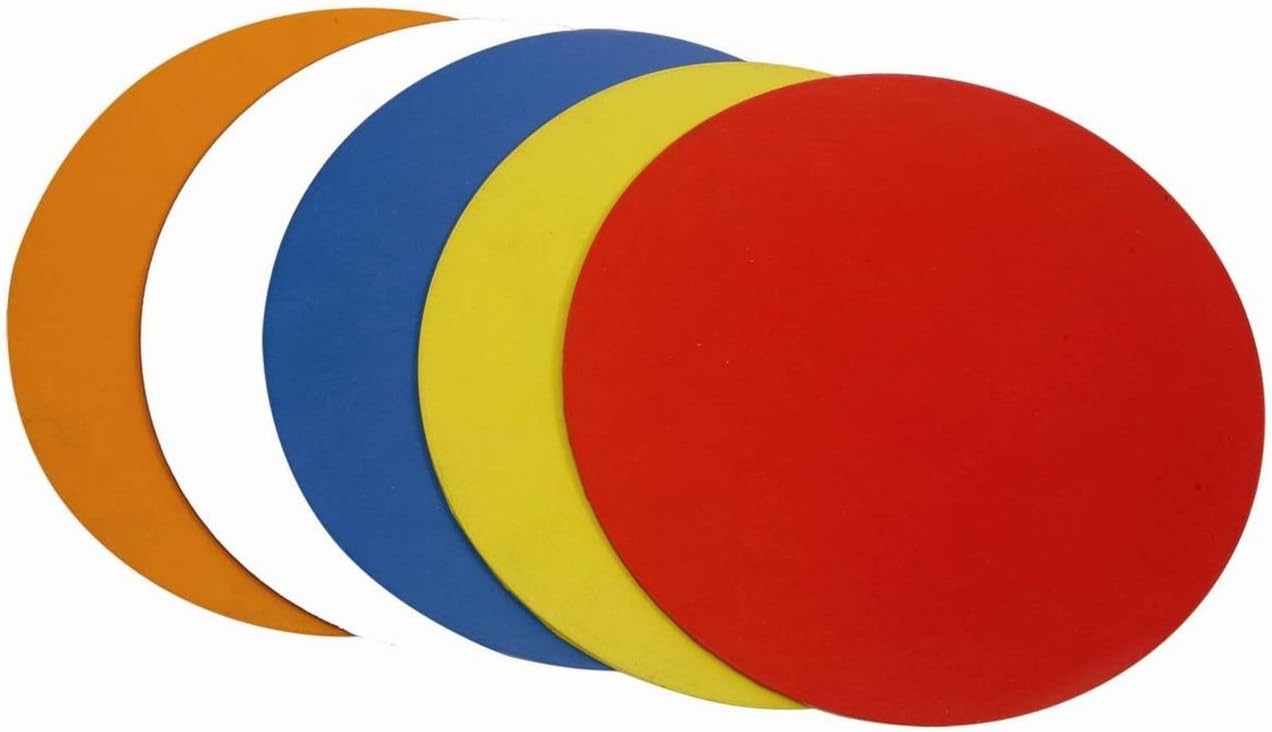 Football Sports Accessories Training Agility Dots Assorted Colour 9" (set Of 10)