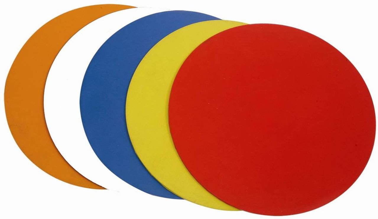Football Sports Accessories Training Agility Dots Assorted Colour 9" (set Of 10)