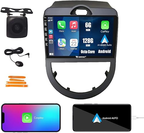 Miniatura 65 de Kunfine Coche Android Navegación Estéreo GPS Radio Reverse Cámara Pantalla 9 "IPS Pantalla Táctil Headunit Tablet Pad Media Player para Kia Soul