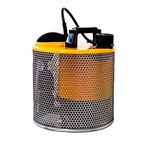Site Drainer Pit Boss 101V, 1/2 HP, Non Clogging, Electric Submersible Dewatering Pump and Trash Pump with Debris Resistant Float Switch