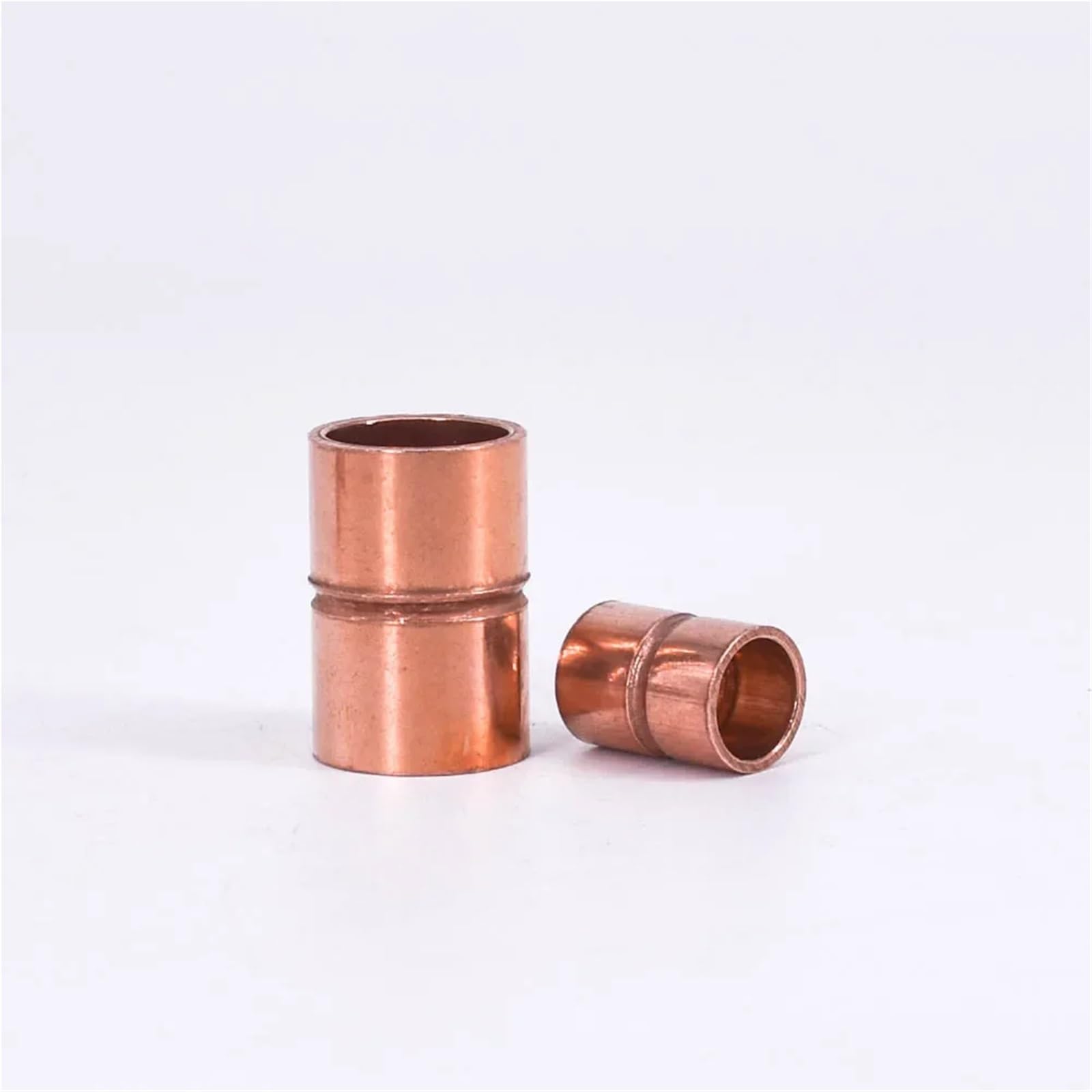 6.35-159mm 1/4" 3/8" 1/2" 5/8" 3/4" 1" -6.25" ID Copper End Feed Solder Straight Coupling Pipe Fitting Connector Air Conditioner(1.9x0.8mm) Brass Hose