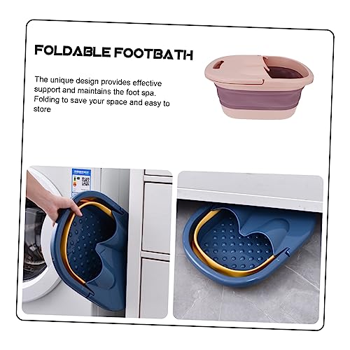 Tina plegable para baño de pies con masaje portátil miniatura 5