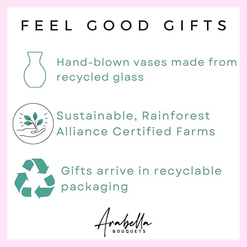 Miniatura 4 de Elige tu propia fecha de entrega 18 rosas rosadas + ramo de flores frescas de aliento de bebé con jarrón  Diseñado por Arabella Bouquets  Flores