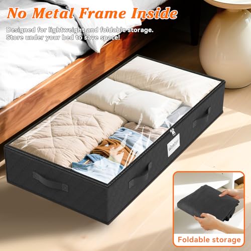 Rangement avec porte-étiquette pour vêtements sous le lit - 6