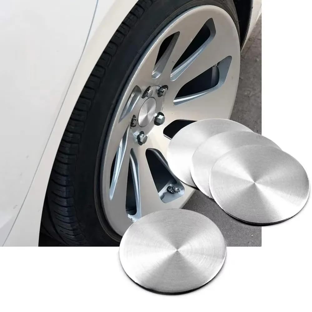 Protection Jante Voiture Adhésif FUWUDI 4 Pièces Cache-moyeux Autocollants Pour VW Caddy 4 (IV Enjoliveur Autocollant Design