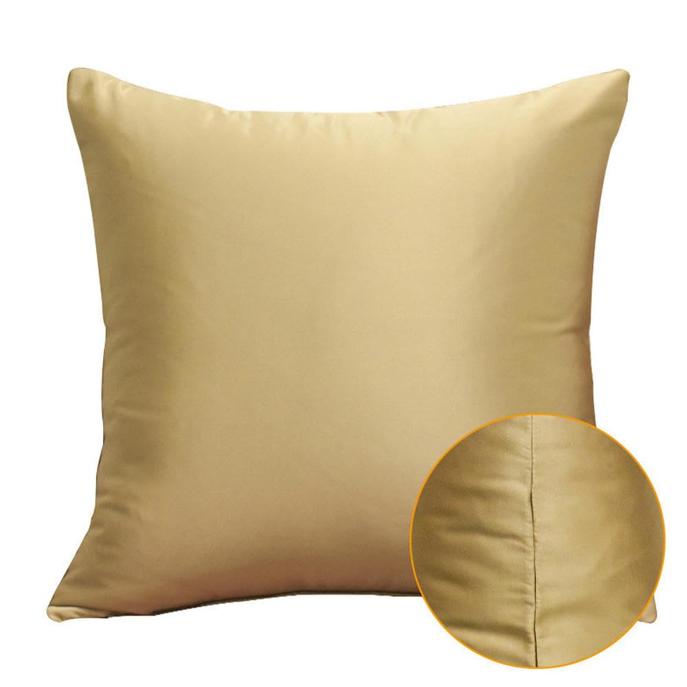 Taies d'oreiller pour coussin de canapé en tissu unie et durable