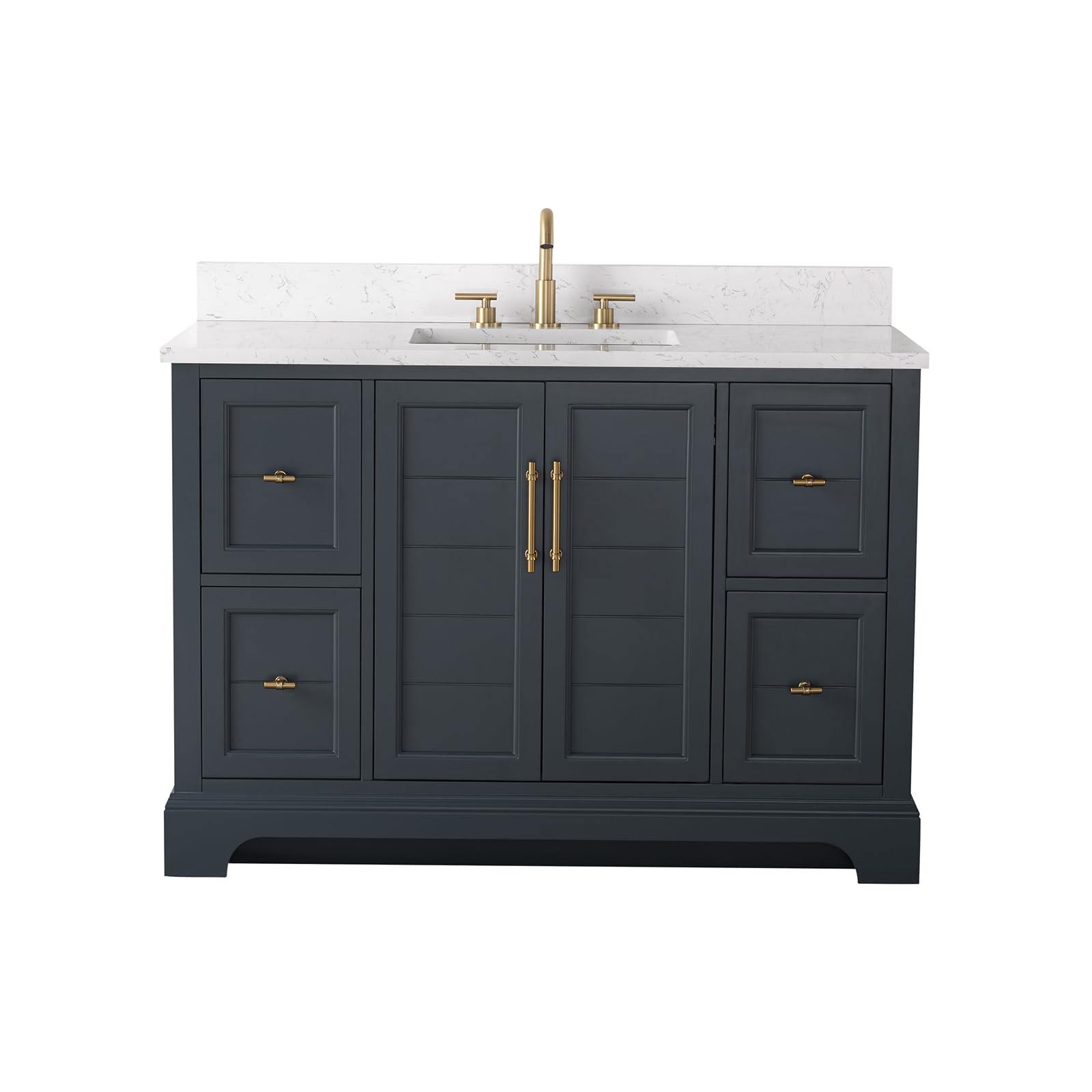 HOMEBEYOND 48 Inch Bathroom Vanity with Single Sink