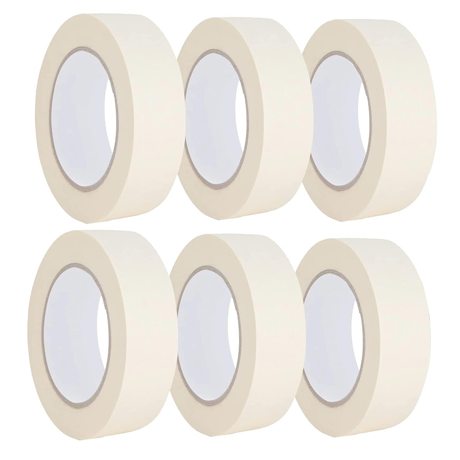HEAVIX Masking Tape - Easy Tear Tape, Best for Carpenter, Labelling, Painting & Leaves No Residue After a Peel | Size: 48mm (2inch) x 20 Meter | Pack of 6 (B0CT92YZ27) Amazon Price History, Amazon Price Tracker