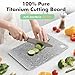 Titanium Cutting Board, 100% Pure Titanium Chopping Board with EPA Certified, Antibacterial Cutting Boards for Outdoor Cooking, Dishwasher Safe (12