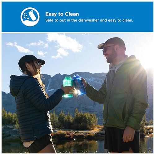 Image of Nalgene 32 oz Wide Mouth Water Bottle | BPA-Free, Durable & Leak Proof, Lightweight Bottle for Hiking & Gym, Work & Travel
