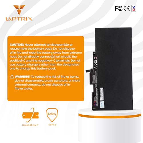 Image of Laptrix CS03 CS03XL Laptop Battery for Compatible HP EliteBook 840 G3 848 G3 745 G3 840 G4 848 G4 850 G4 755 G4 745 G4 ZBook 15u G3 G4 mt42 mt43 Series 800231-1C1 800513-001 Laptop Battery