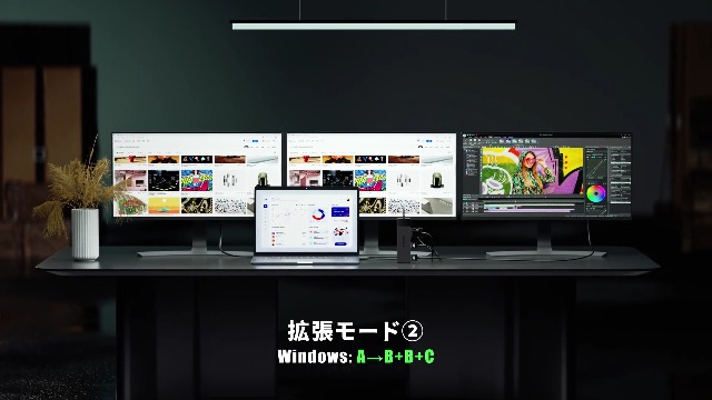 Amazon.co.jp: USB Cドッキングステーション hdmi 2つ ハブ デュアル