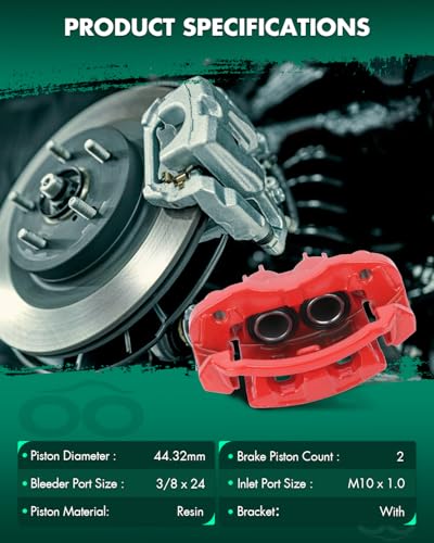 Image of SCITOO Rear Right Brake Caliper With Bracket 18-B4752 Compatible For Ford For Excursion 00-05 For Ford For F-250 Super Duty 00-04 For Ford For F-350 Super Duty 00-04