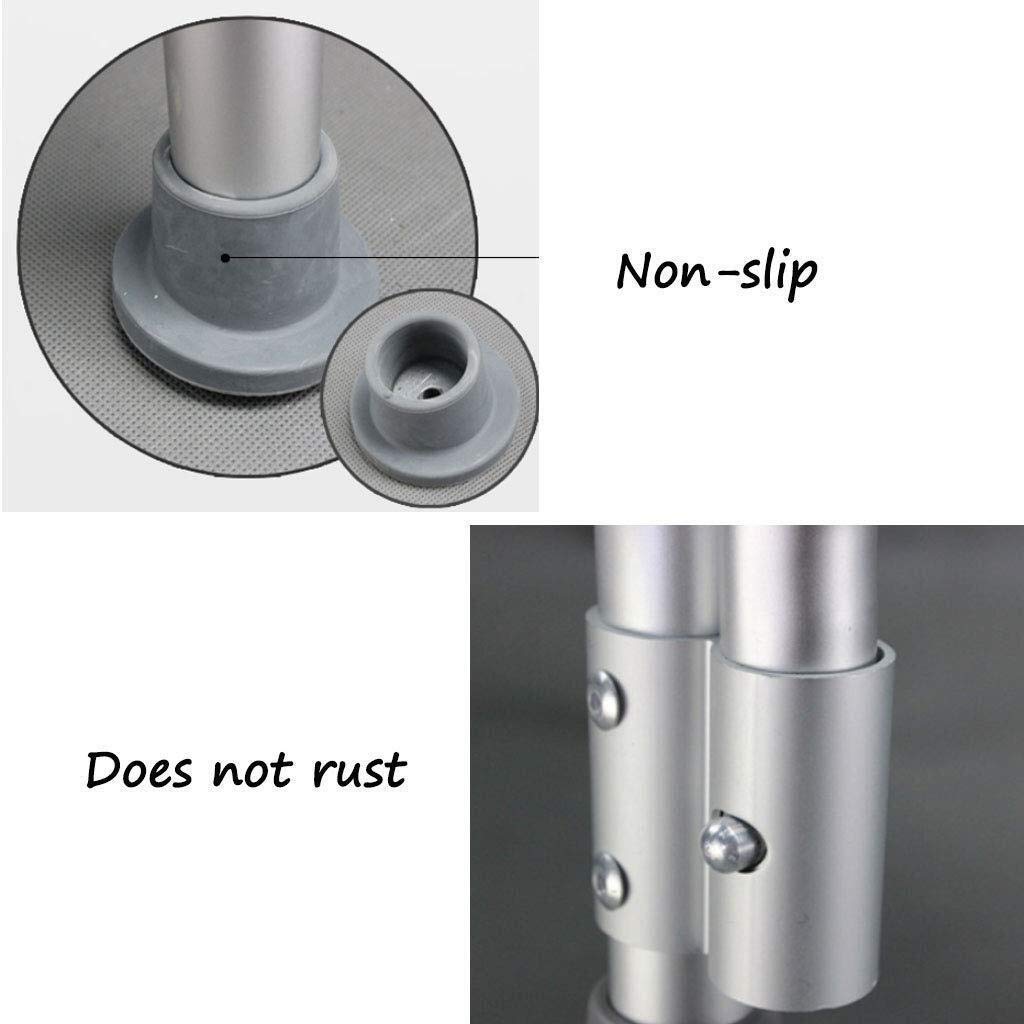 Taburete de Ducha Asiento de baño Silla de baño de Aluminio Ligero con Respaldo Antideslizante, Regulable en Altura, para ancianas con discapacidad, Que Lleva 150 kg