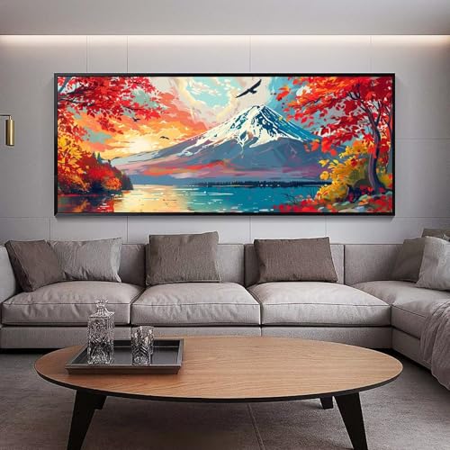 Broderie Diamant Anti-Stress : Grand Canevas Peinture Diamant 160x80 cm